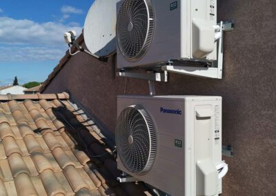 Implantation d’un système de climatisation duo à Cuxac-d’Aude