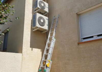 Implantation d’un système de climatisation trio à Cuxac-d’Aude